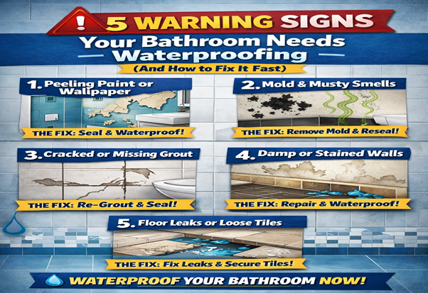 Signs Bathroom Needs Waterproofing