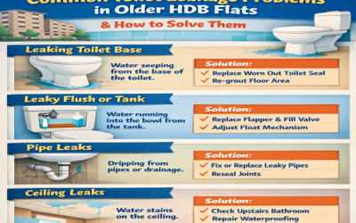 Common Toilet Leakage Problems in Older HDB Flats and How to Solve Them