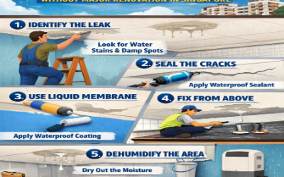 How to Fix Ceiling Waterproofing Without Major Renovation in Singapore
