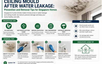 Ceiling Mould After Water Leakage: Prevention and Removal Tips for Singapore Homes
