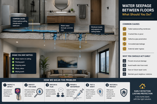 Water Seepage Between Floors Water Seepage Between Floors